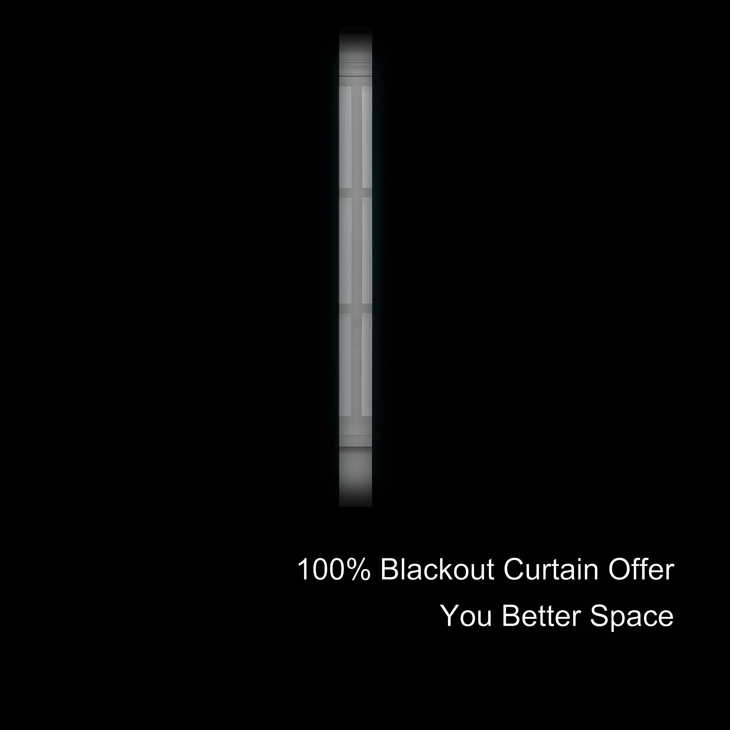 Lemomo 100% Blackout Curtains 52 X 72 Inch/Black Curtains 2 Panels With Black Lining Room Darkening Thermal Insulated Bedroom Cu