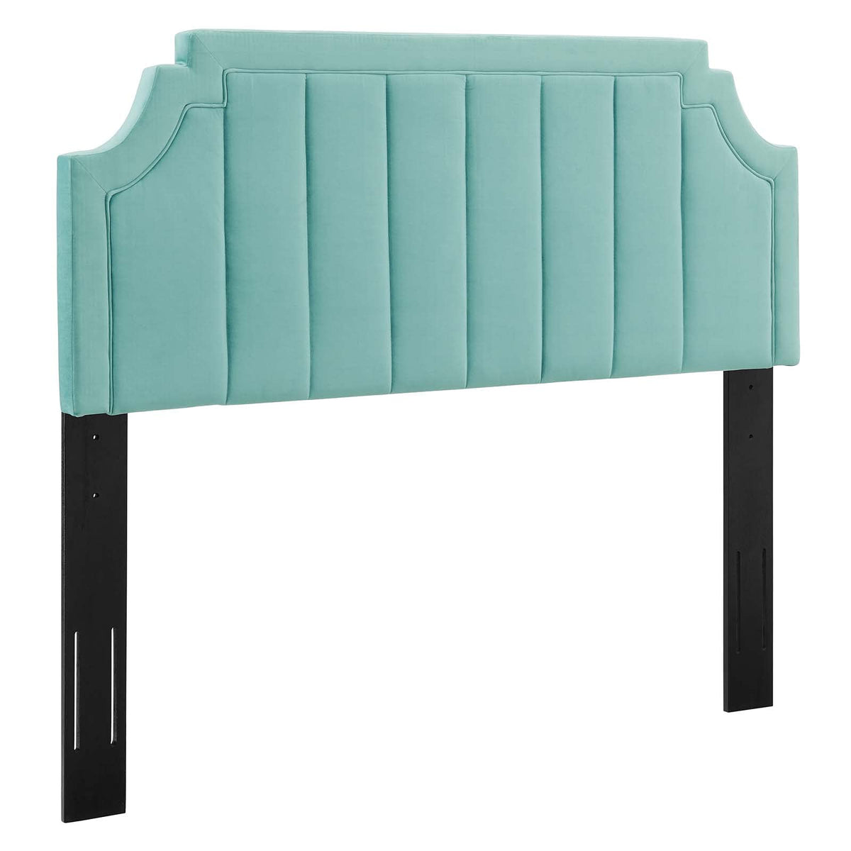 Modway Alyona Channel Tufted Performance Velvet Headboard, King/California King, Mint