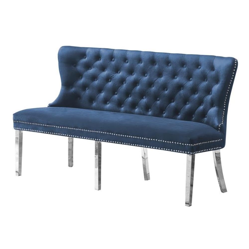 Best Quality Furniture Bench Only Only, Navy Blue