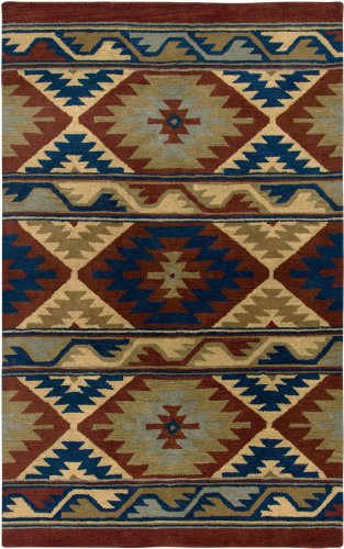 Rizzy Home Southwest Collection Su2253 Handtufted 100% Wool Area Rug 2' X 6' Multicolor