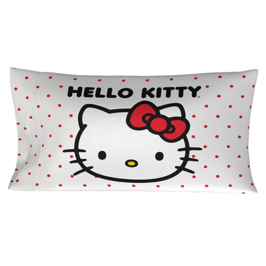 Hello Kitty Beauty Beauty Silky Satin King Size Pillowcase Cover 20X36 For Hair And Skin, (Officially Licensed Product)