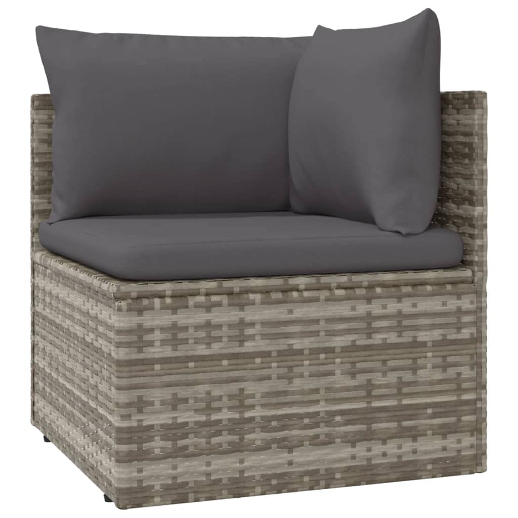 Revera Garden Corner Armchair Cushion Grey 57 x 57 x 56 cm Polyrattan