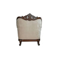 Acme Furniture Devayne Chair with 2 Pillows, Fabric & Dark Walnut