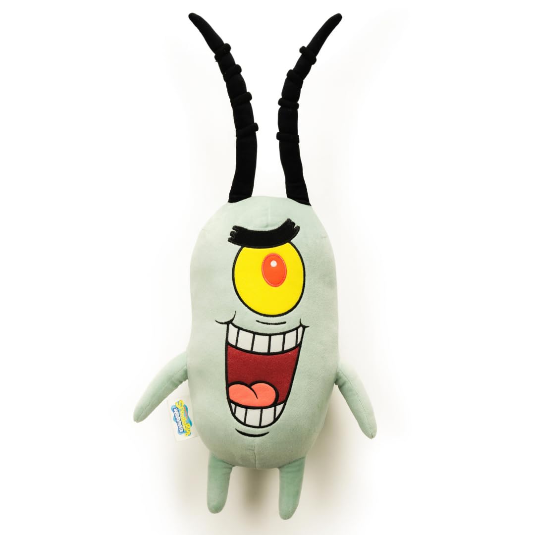 Collectibles Spongebob Squarepants Plankton Bedding Super Soft Cozy Decorative Cuddle Pillow, (Officially Licensed Product) By F