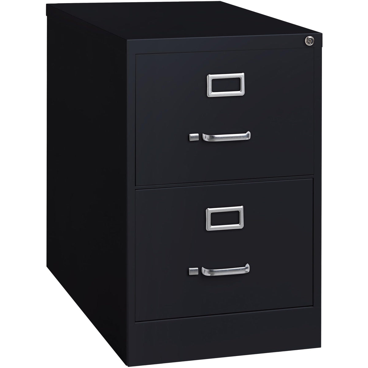 Lorell 2-Drawer Vertical File, Legal, 18 by 26-1/2 by 28-3/8-Inch, Black