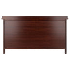 Winsome Wood Adriana 4-Pc Storage Bench with 3 Foldable Woven Baskets - Walnut