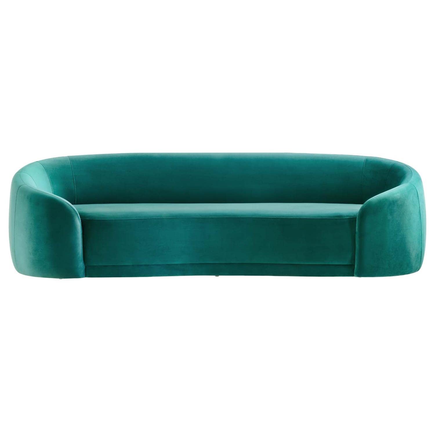 Modway Contessa Performance Velvet Sofa With Teal Finish Eei-5018-Tea