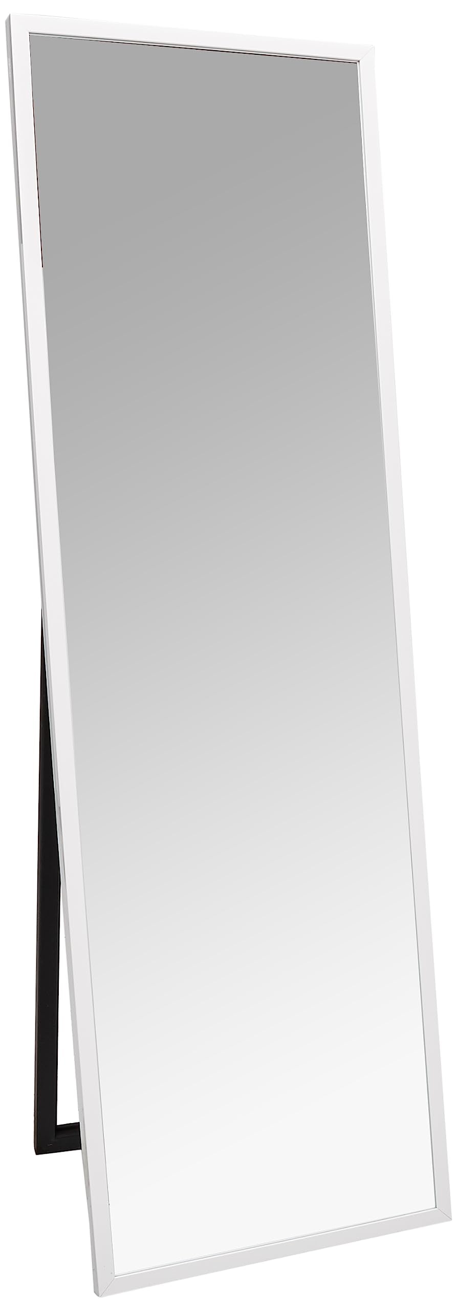 Everly Hart Collection Gallery Solutions 58    L x 17.5   W Framed Free Standing Full Length Mirror with Easel, White