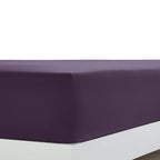 Clara Clark Bed Sheets, Premier 1800 Series 4 Piece Bed Sheet Set, Deep Pocket, Wrinkle, Fade, Stain Resistant, Luxury Soft Bedding Sheets & Pillowcases, Queen, Purple Eggplant
