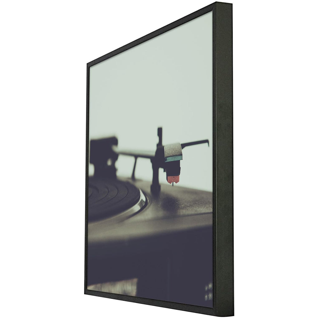 Golden State Art - 12.5X12.5 Aluminum Music Album Frame, Metal Square Vinyl Picture Frame, Acrylic Front, Wall Hook Included For