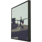 Golden State Art - 12.5X12.5 Aluminum Music Album Frame, Metal Square Vinyl Picture Frame, Acrylic Front, Wall Hook Included For