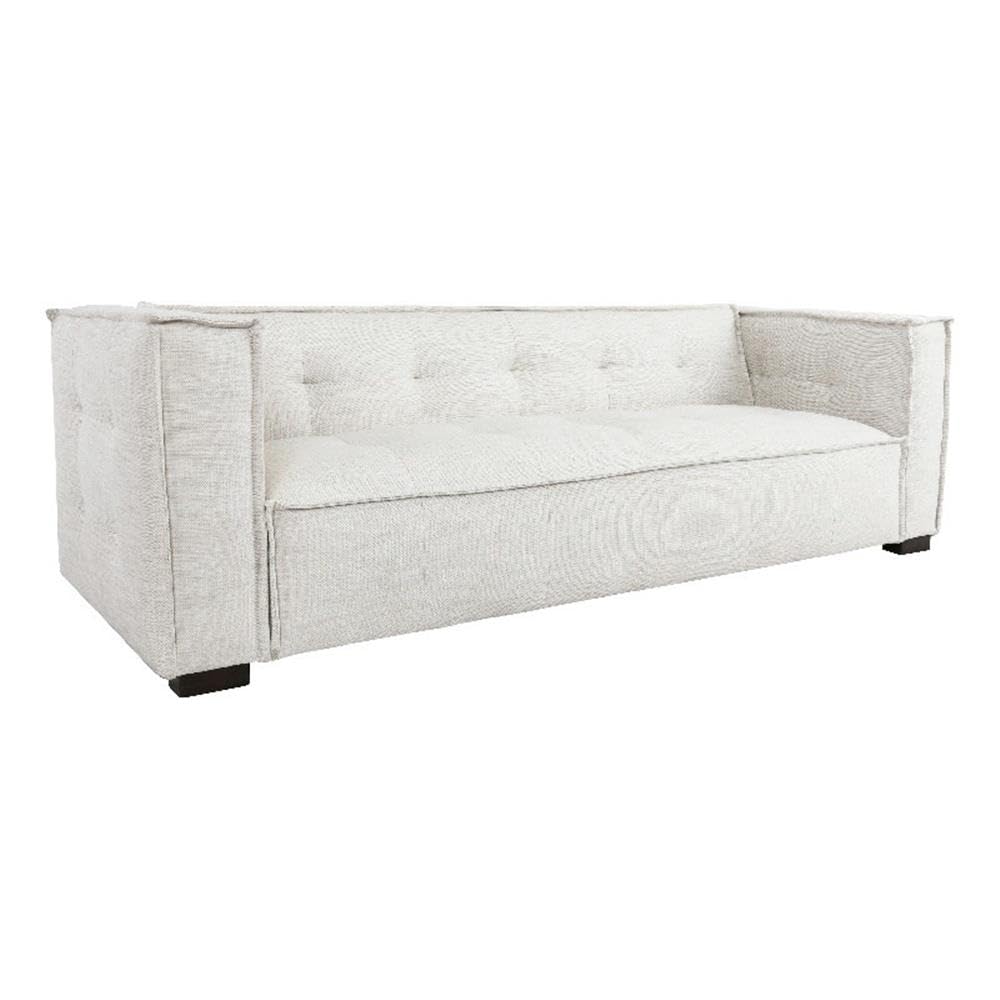 Kosas Home Element 98" Transitional Polyester Fabric Sofa in Beige
