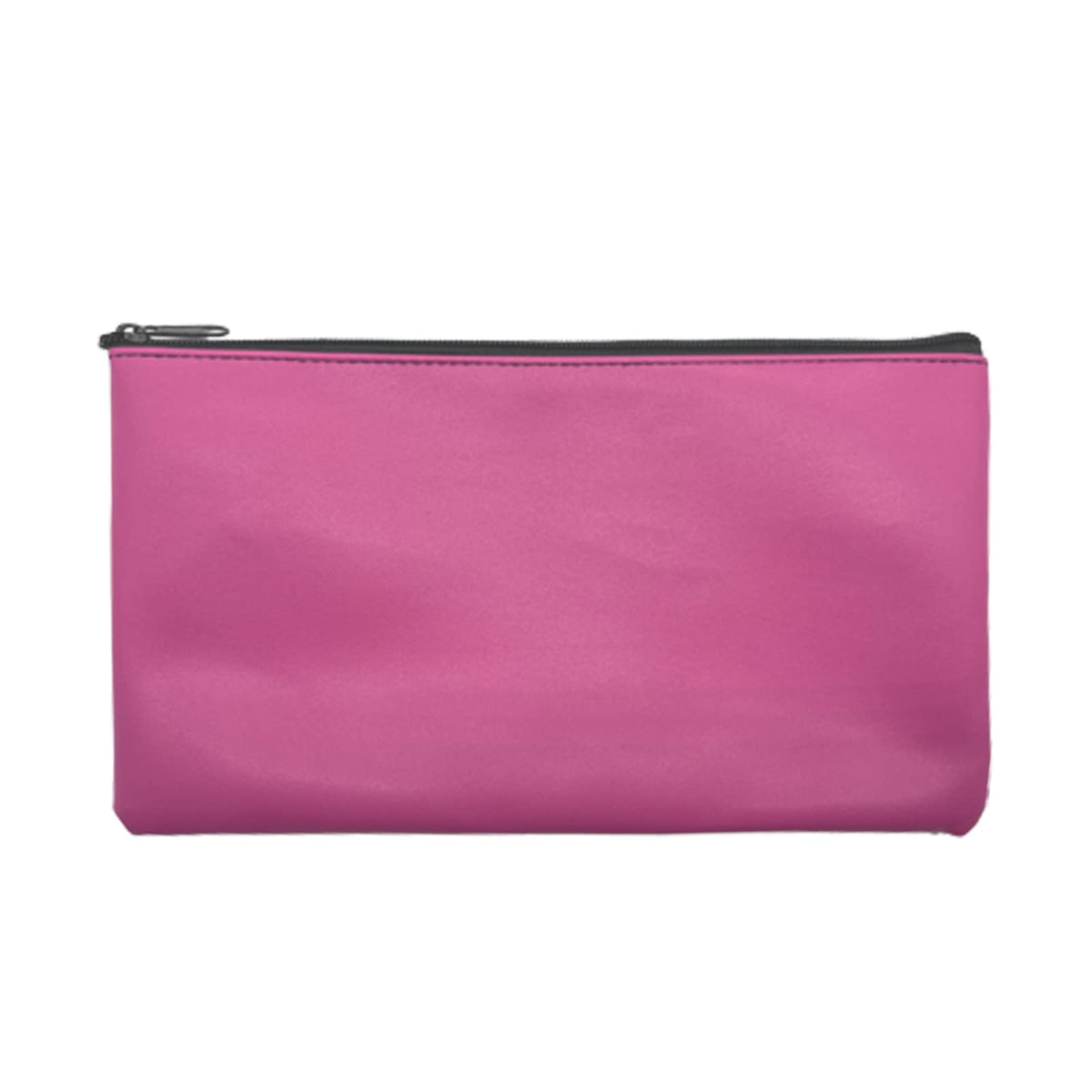 Fitulabo Zippered Security Bank Deposit Bag, Pu Leather Cash And Coin Utility Pouch Bank Envelopes With Zipper (Rose Red)