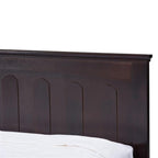 Baxton Studio Spuma Cappuccino Wood Contemporary Bed, Twin, Brown