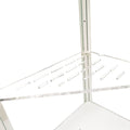 PIAOLGYI Replacement Shelf for IKEA Milsbo Tall Indoor Greenhouse Cabinet, Triangular Acrylic Corner Shelves Extra Shelves Acces
