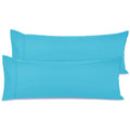Nestl Body Pillow Cover - Soft Body Pillow Pillowcase - Lightweight Beach Blue Pillowcase - Microfiber Body Pillow Case Cover - 20X54 Inches - Envelope Closure, Set Of 2