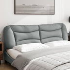 vidaXL Light Gray 72 Hanging Upholstered Headboard Cushion – Breathable Polyester, PP Fiber Filled Comfort, Zipper & Hook-and-Loop Fastener, Versatile Wall Mount