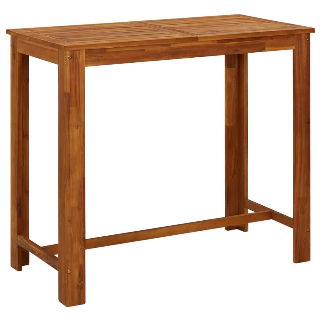 Vidaxl Bar Table Solid Acacia Wood 47.2X23.6X41.3