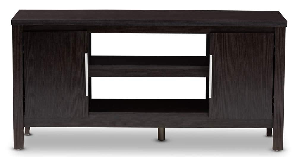 Baxton Studio Marley Modern and Contemporary Wenge Brown Finished TV Stand