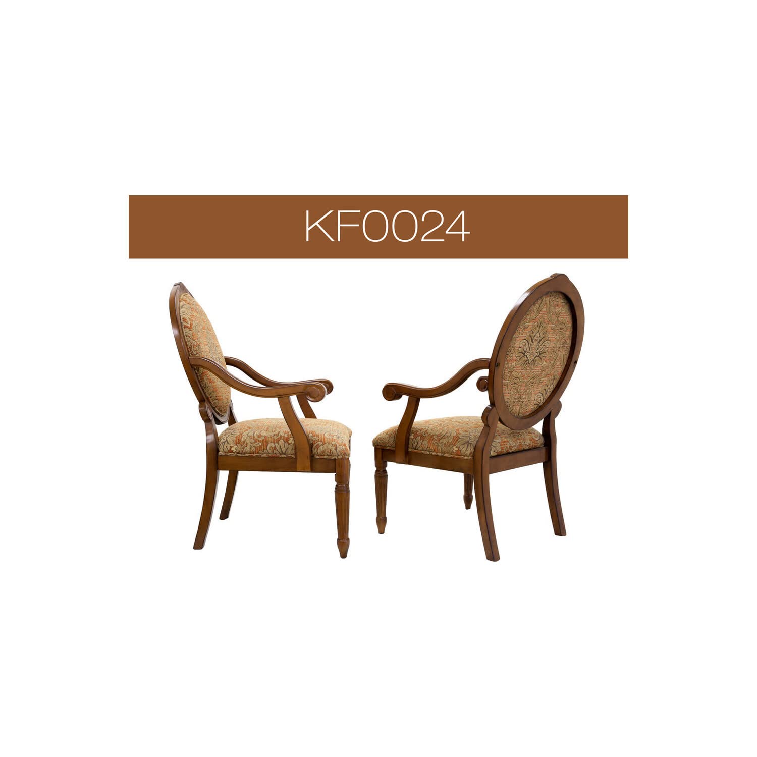 Best Master Furniture Miranda Traditional Living Room Accent Chair & Table Set,