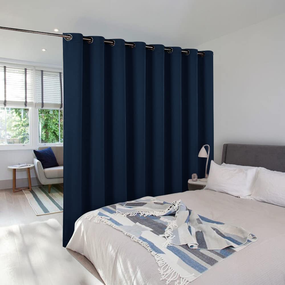 Nicetown Room Dividers Curtain Screens Partitions, Premium Heavyweight Laundry Room Divider For Office, Vintage And Sliding Room