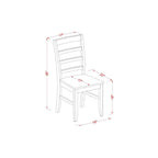 East West Furniture Ampf5-Bch-W 5 Piece Kitchen Table & Chairs Set Includes A Round Dining Room Table With Pedestal And 4 Dining Chairs, 36X36 Inch, Black & Cherry