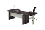 Mayline Mnextlldc Medina Left Curved Desk Extension, For Use With Desks, Sold Separately, Mocha Laminate