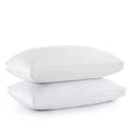 Puredown Goose Feather Down Pillow Gusseted Bed Pillows For Sleeping 100% Cotton Shell Set Of 2 King Size