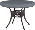 Covers & All Round Table Top Cover, 12 Oz Waterproof Uv & Weather Resistant Patio Table Cover, Outdoor Table Cover For Patio Outdoor Furniture & Coffee Table (48' Dia X 4' H Inches, Gray)