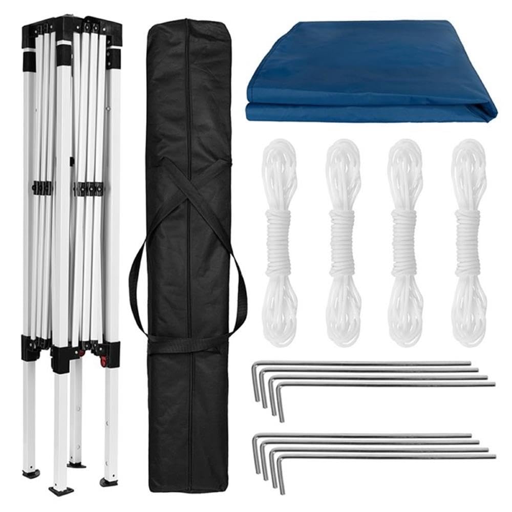 Flash Furniture Harris 8'X8' Blue Outdoor Pop Up Event Slanted Leg Canopy Tent With Carry Bag