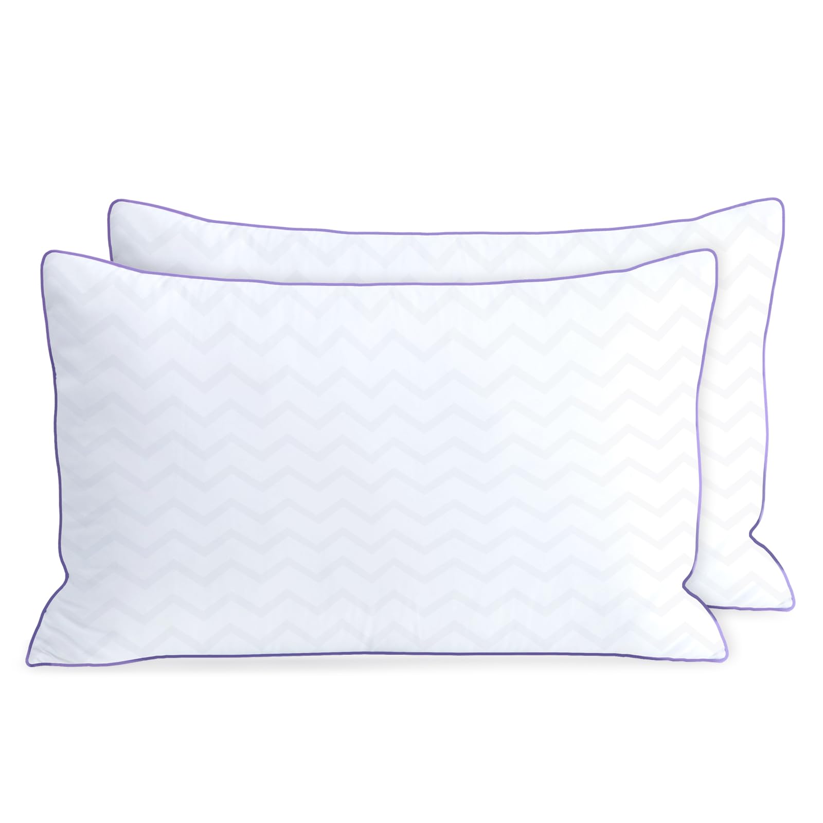 Molclcuy Bed Pillows Queen Size Set Of 2,Hotel Collection Pillows For Side And Back Sleepers,Super Soft Down Alternative Microfi