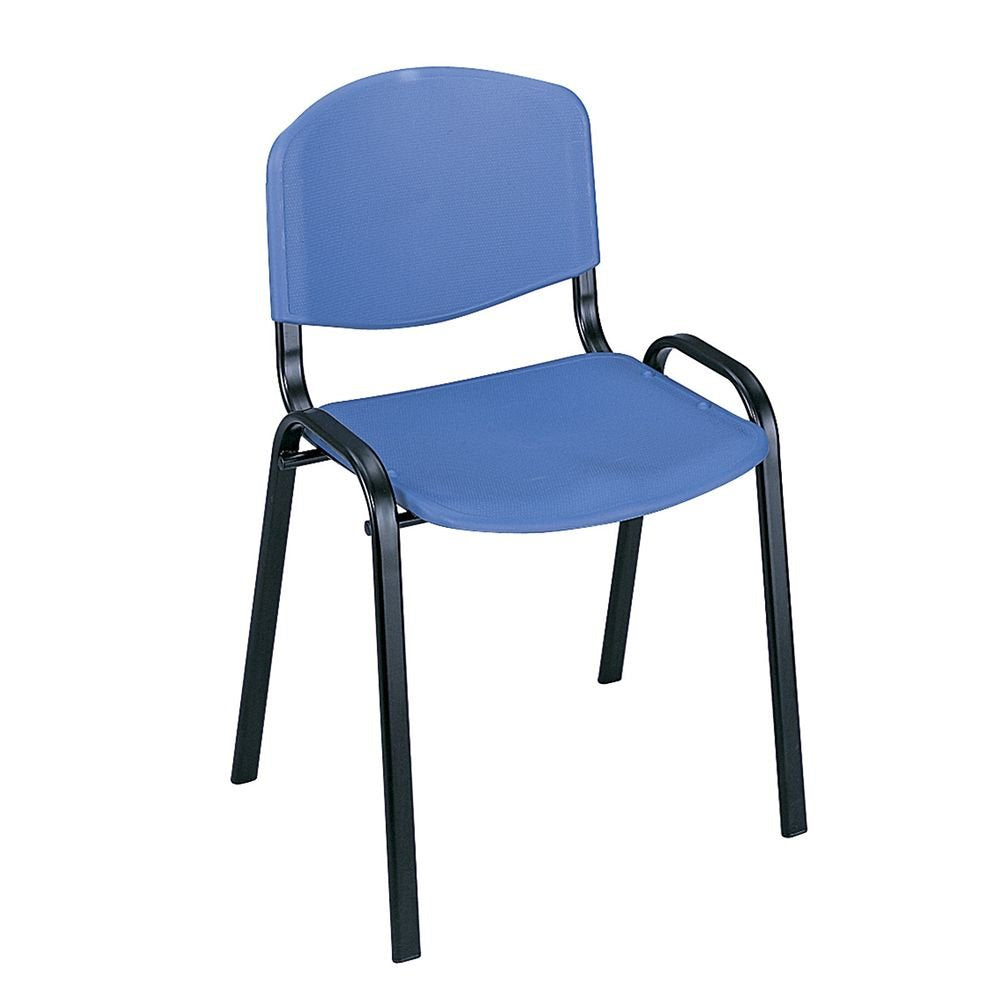 Safco Stack Chairs - Set Of 4, Black, Model Number 4185Bu