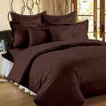 Ab Home Decor Microfiber Plain Satin Stripe Ac Comforter Double Bed King Size Blanket/Duvet For All Weather/Seasons For Home Ii 