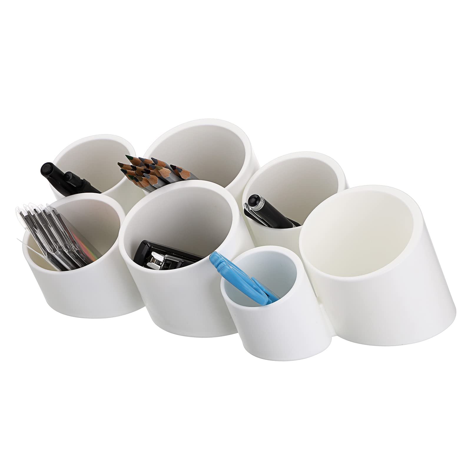 Btsky Tilting Cylinder Creative Pen Holder, Pen Container, Brush Pot, Combination Desktop Storage Organizer Desk Decoration,Crea