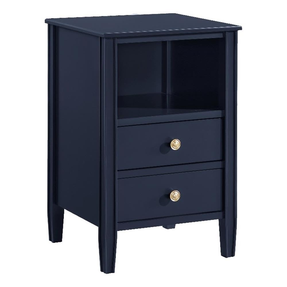 Comfort Pointe Winsley 2-Drawer Midnight Blue Painted Storage Nightstand