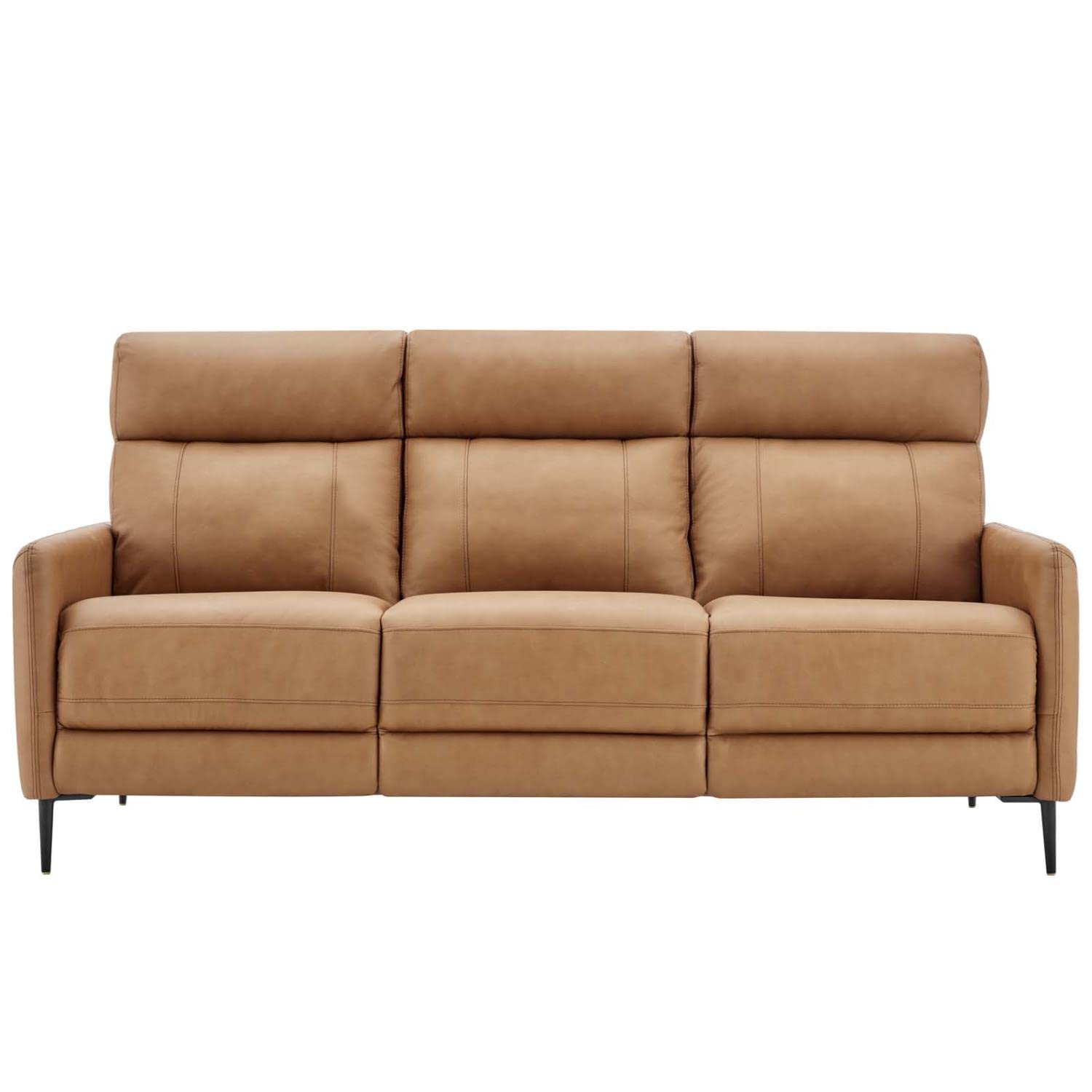 Modway EEI-4561-TAN Huxley Leather Sofa, Tan