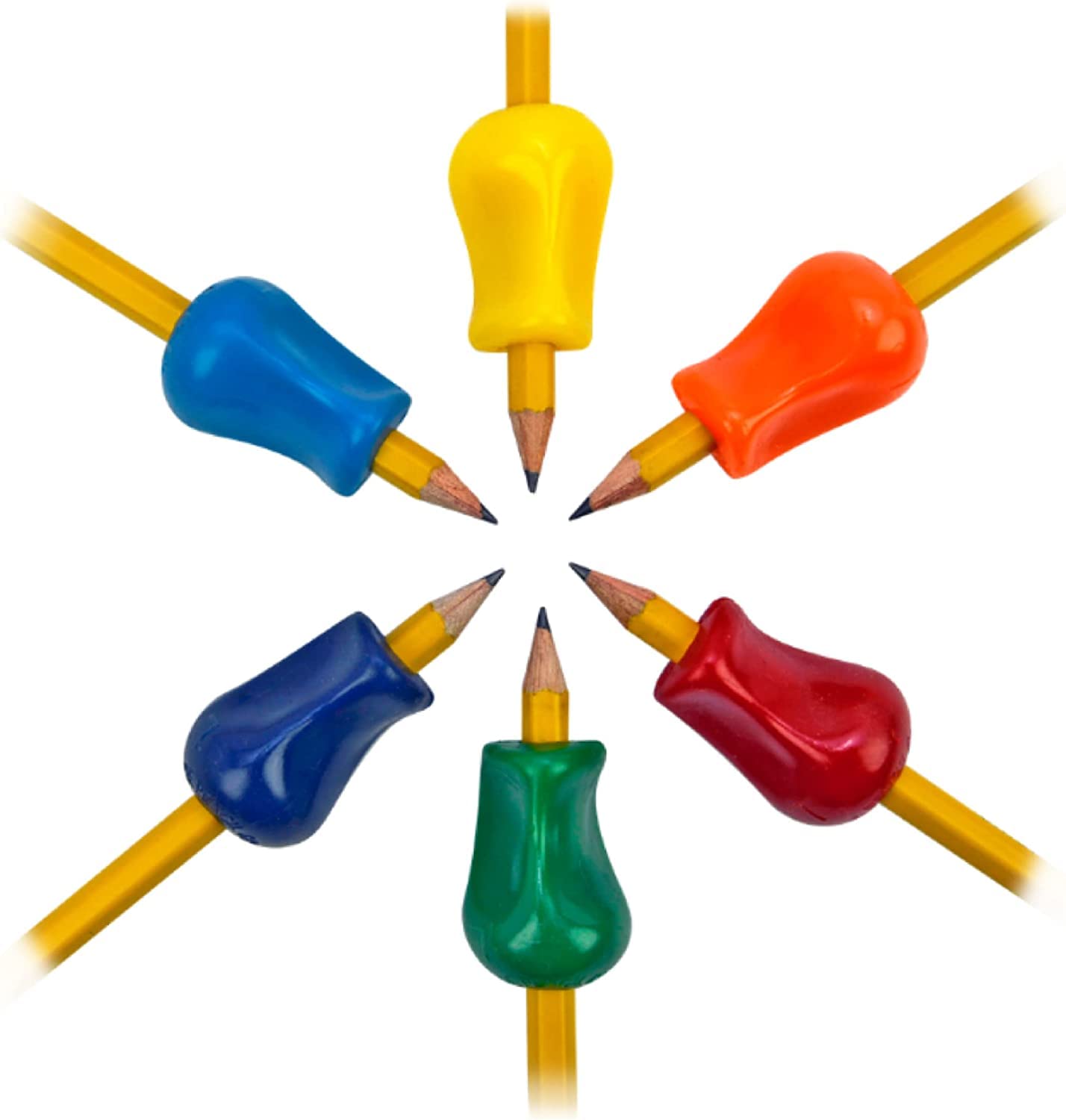 The Pencil Grip Original Pencil Gripper, Universal Ergonomic Writing Aid For Righties And Lefties, Colorful Pencil Grippers, Ass