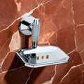 LUXIUR 304 Grade Stainless Steel Soap Holder/Bathroom Soap Holder/Kitchen Soap Stand for Sink  Bathroom Accessories (Chrome)