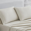Linen Closet Luxury Cotton 400 Thread Count Ultimate Cotton Percale King Pillowcases, Set Of 2, Tan