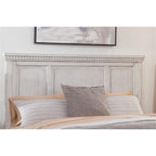 American Woodcrafters Salter Path Wood Queen Panel Headboard In Oyster White