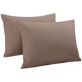 Uxcell Pillowcases Weave From 100% Egyptian Cotton, Breathable Soft Pillow Cases With Zipper Closure, 2 Pcs Coffee Color Pillow