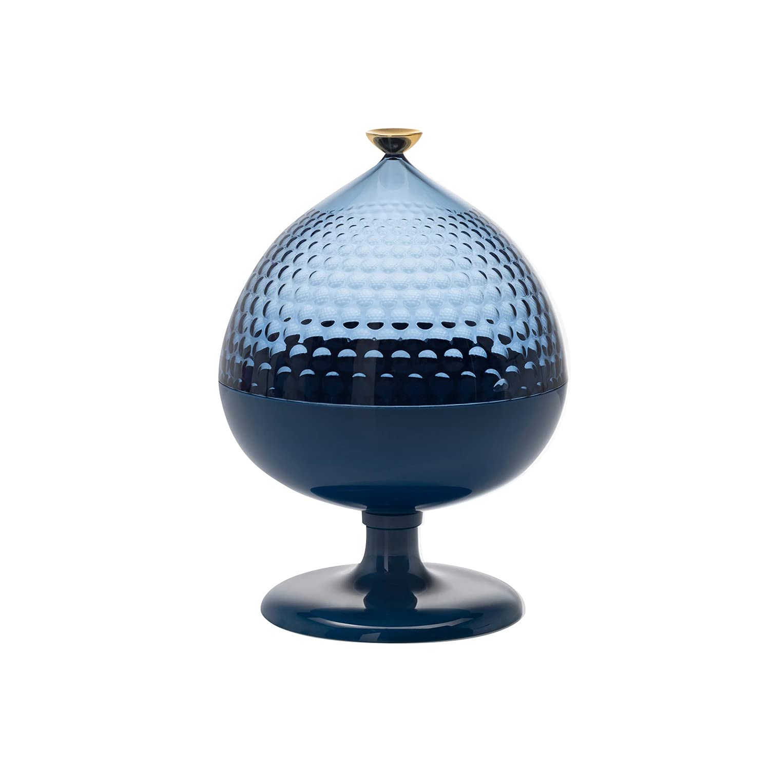 Kartell Pumo Container/Centerpiece, Blue and Blue