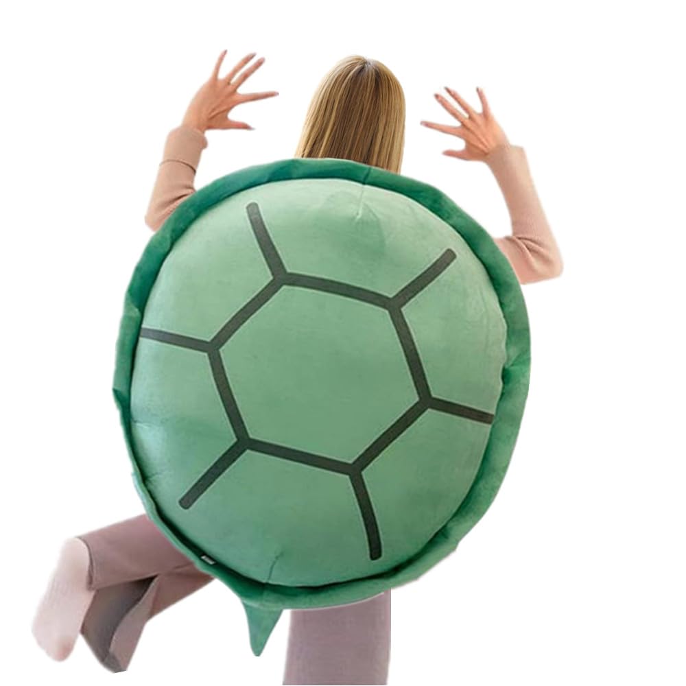 Seahome Wearable Turtle Shell Pillows,Turtle Plush Pillow Stuffed Animal Costume For Kids Adults , Plush Toy Funny Dress Up Crea