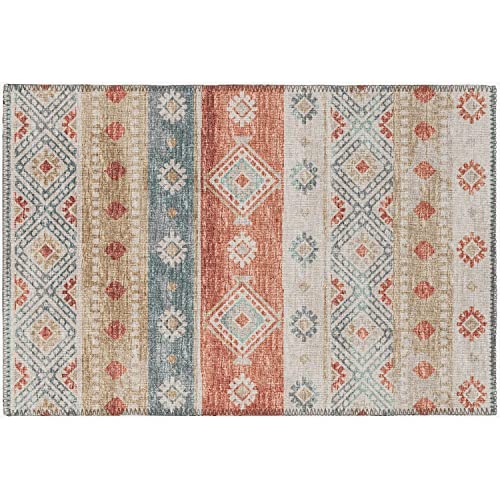 Sedona Sn12 Orange Transitional Rug Rectangle 3' X 5'