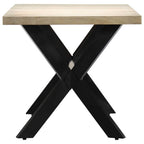 vidaXL Solid Mango Wood Dining Table Kitchen Dinner Dining Room Home Office Indoor Furniture Meal Restaurant Table Side End Stand 63"