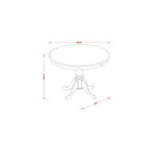 East West Furniture Anav3-Blk-Lc 3 Pc Kitchen Setin Black And Cherry