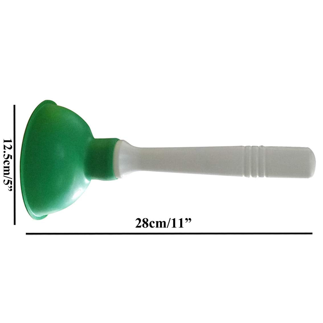 Coralpearl Drain Plunger, Small Hand Force Plumber Helper, Little 4 Inch Cup Clog Remover, Tiny Rubber Unclogger In 9'' Short Ha