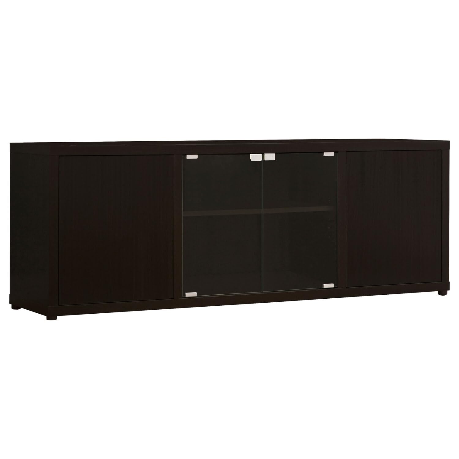 Coaster Furniture Tv Console With 2 Magnetic-Push Doors Cappuccino 700886