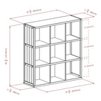 Winsome Timothy 7-Pc Set, 3x3 Grid Shelf & 6 Fabric Baskets