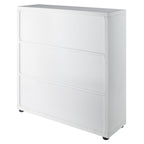 Winsome Julian 3x3 Storage Cabinet, for Living Room, Home Office, White